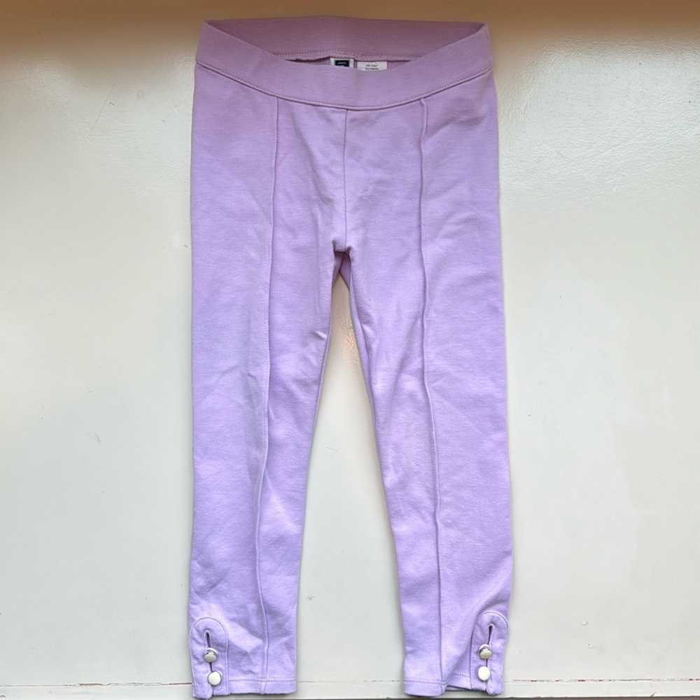 Janie and Jack purple ponte pant Sz4